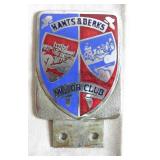 Vintage Hants & Berks Motor Club Bumper Badge
