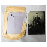 Antique U.S. Military Soldier Tintype Photo