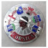Vintage French Corsica Car Emblem Badge