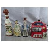 4pc Assorted Liquor Decanters Lot
