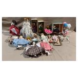 17pc Vtg Dolls