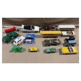 14pc Vtg Cars, Trucks & Buses