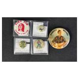 Assorted 1900s-70s Pins w/ Cracker Jack