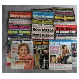 34pc 1960-1975 Movie Mirror Magazines Lot