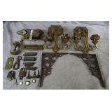 Antique Hardware & Sconces Lot