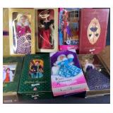 8pc NIP Holiday Barbies w/ Halloween