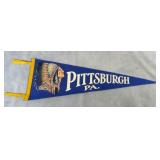 Vintage Pittsburgh PA Souvenir Pennant