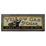 Reproduction Yellow Cab Sign