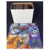 Short Box Of Marvel Hard Cover Books+