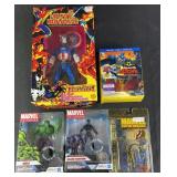 NIP Marvel & DC Action Figures+ w/ Blu-Ray