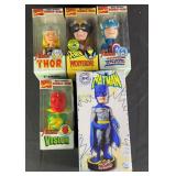 NIP Marvel & DC Bobble Heads w/ NECA Batman