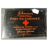 Vintage Johnson's Industrial First Aid Cabinet
