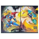 1996 Marvel Masterpieces #82-83 Duels Thor & Loki