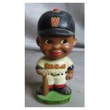 1963-65 Senators Black Face Green Base Bobblehead