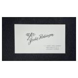 1950s Jackie Robinson Business Card