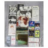 43pc 1936-1992 Baseball Memorabilia Lot
