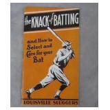 1932 Louisville Slugger Knack of Batting Booklet