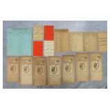 16pc 1891-1926 Horse Racing Score Cards