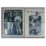 1930 & 1932 Mid-Week Pictorial w/Babe Ruth Covers