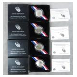 4pc 2004 Baseball HOF Proof Half Dollar Lot