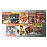 9pc 1951-1957 Boxing/Wrestling Magazines Lot