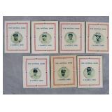 7pc 1938 Our National Game Baseball Pins Lot