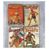 4pc 1938 & 1941 Sports Pulp Magazines Lot