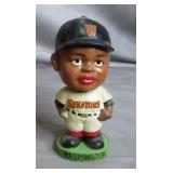 1963-65 Senators Black Face Green Base Bobblehead