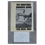1975 Ethel Berg Signed My Brother Morris Berg Book