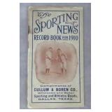 1910 The Sporting News Baseball Record Book