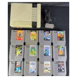 Nintendo NES Control Deck & Video Games