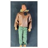 1975 Action Man Talking Brown Hair 12" Figure