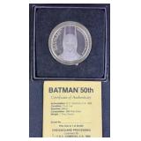 1989 Batman .999 Fine Silver 1 Troy Ounce Coin