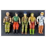 5pc Vintage G.I. Joe ARAH Action Figures