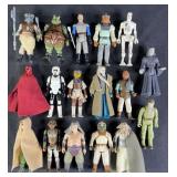 17pc 1983-84 Star Wars ROTJ Action Figures