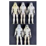 5pc 1977 Star Wars Stormtrooper Action Figures