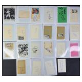 22pc Football Player Autographs w/ HOF