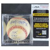 Rawley Eastwick '1975-76 Saves Leader' Signed Ball