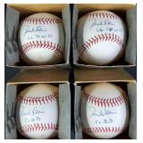 Paul Blair Signed Baseballs w/ Inscriptions