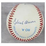 Aaron/Killebrew/Mathews Signed Ball-PSA COA