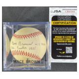 Mace Brown 'W.S. 1946 / Pitts Pirates 1935' Signed