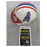 Warren Moon Signed Mini Helmet-JSA COA