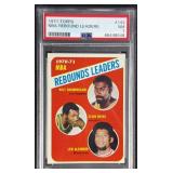 PSA 7 1971 Topps #142 NBA Rebound Leaders