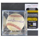 Frank Baumholtz Signed Baseball w/ JSA COA