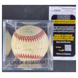 Chuck Essegian Signed & Inscribed Baseball