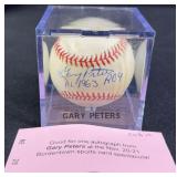 Gary Peters 'A.L. 1963 R.O.Y.' Signed Baseball