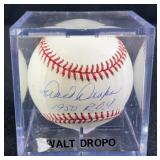 Walt Dropo '1950 R.O.Y.' Signed Baseball