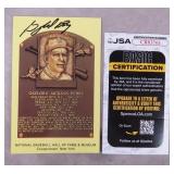 Gaylord Perry Signed HOF Plaque Card-JSA COA