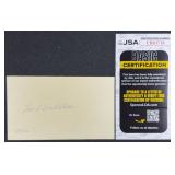 Leo Callahan Signed 3x5 Card w/ JSA COA