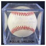 Rollie Sheldon Yankees Signed Baseball